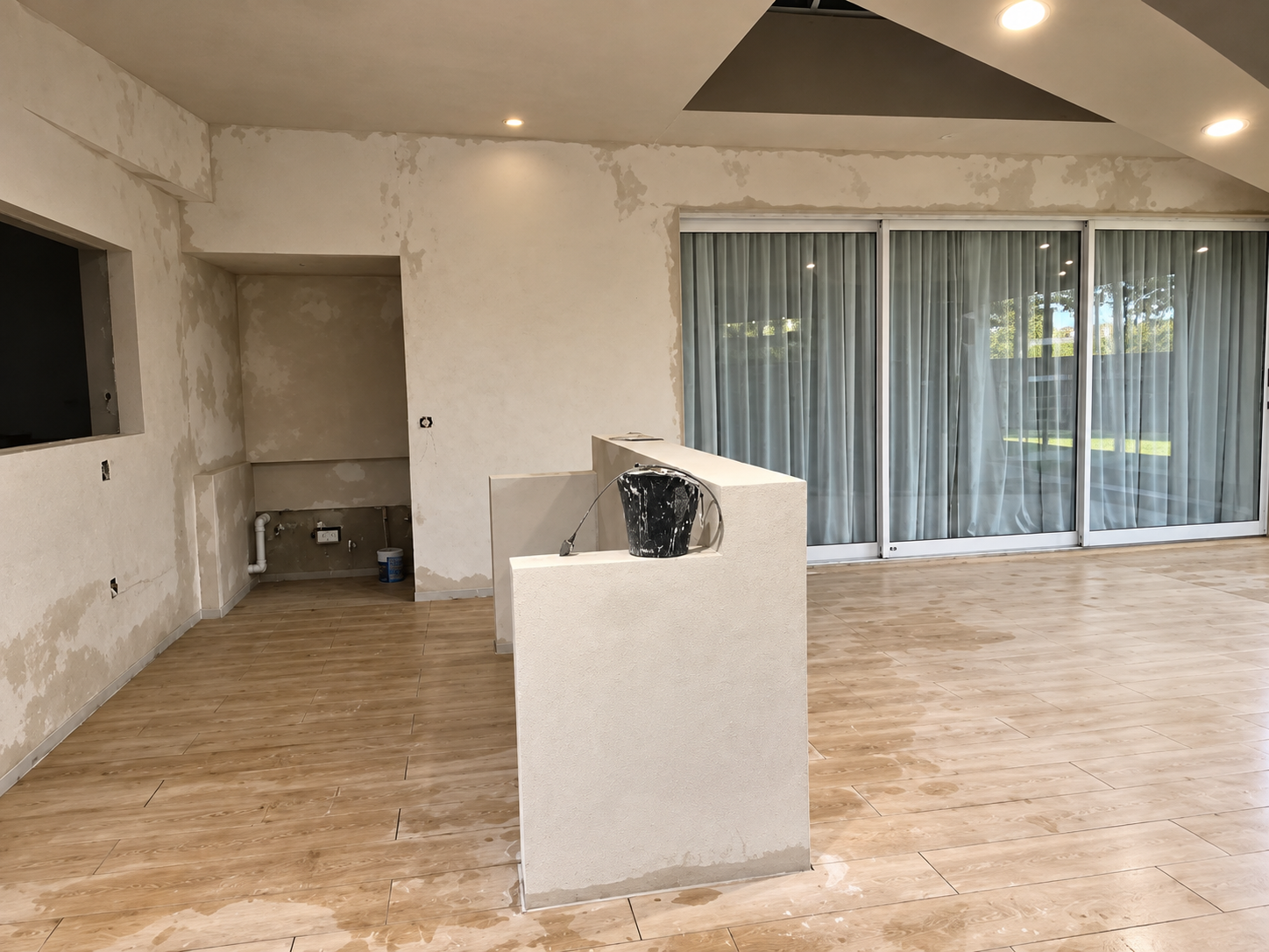 Entertainment area after painting